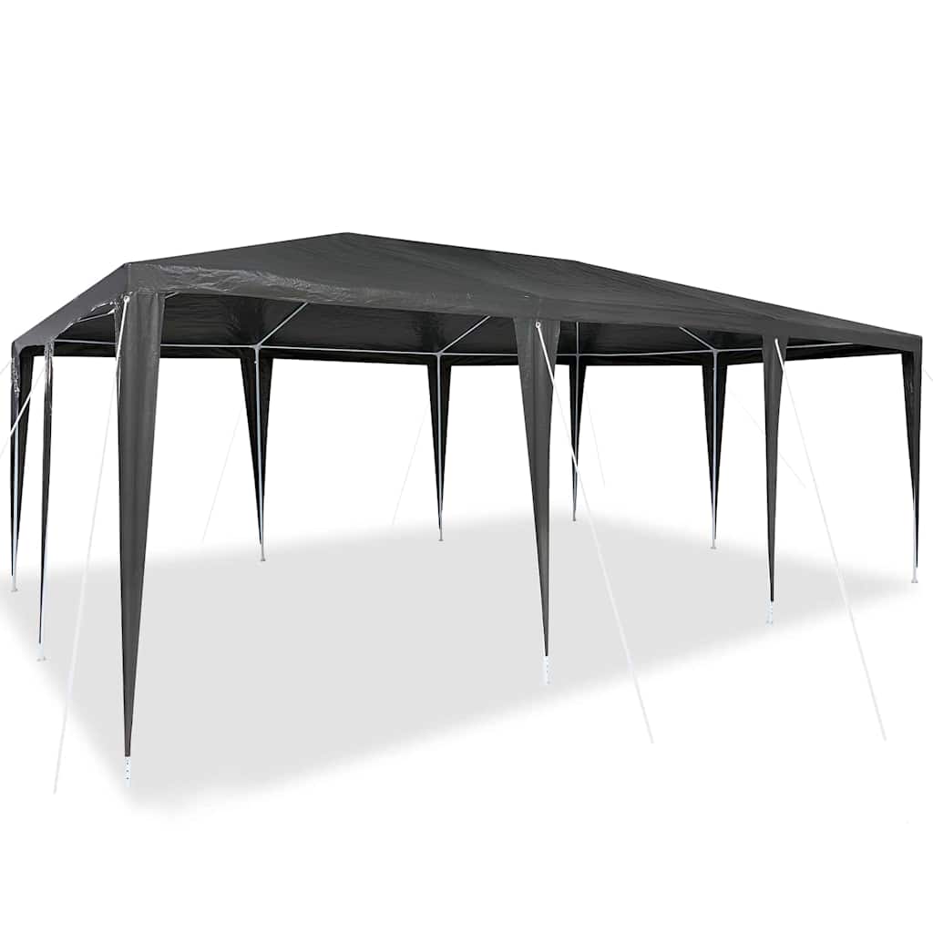 Vidaxl partytent antraciet 600 x 400 x 266 cm polyethyleen en staal