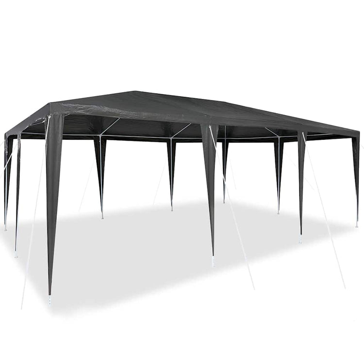 Vidaxl partytent antraciet 600 x 400 x 266 cm polyethyleen en staal