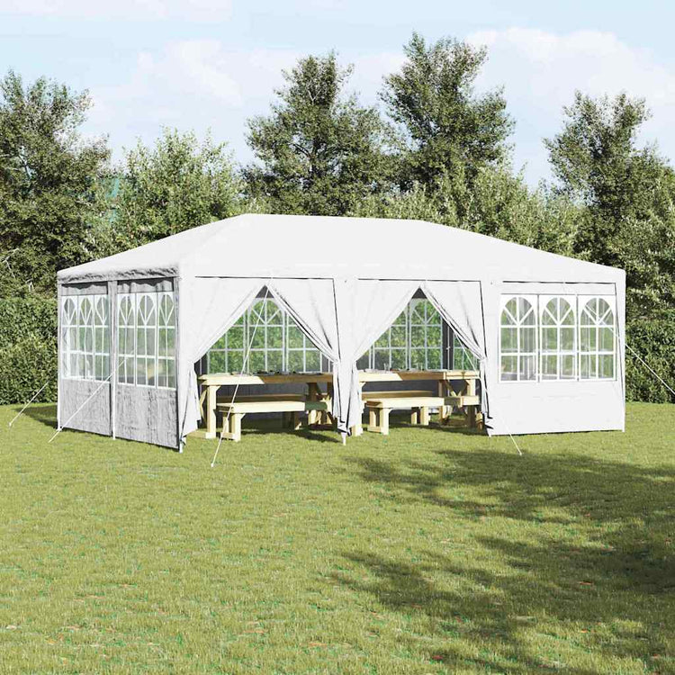 Vidaxl partytent wit 600 x 400 x 266 cm polyetheen