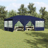 Vidaxl partytent 600 x 400 x 266 cm blauw polyetheen - afbeelding 1