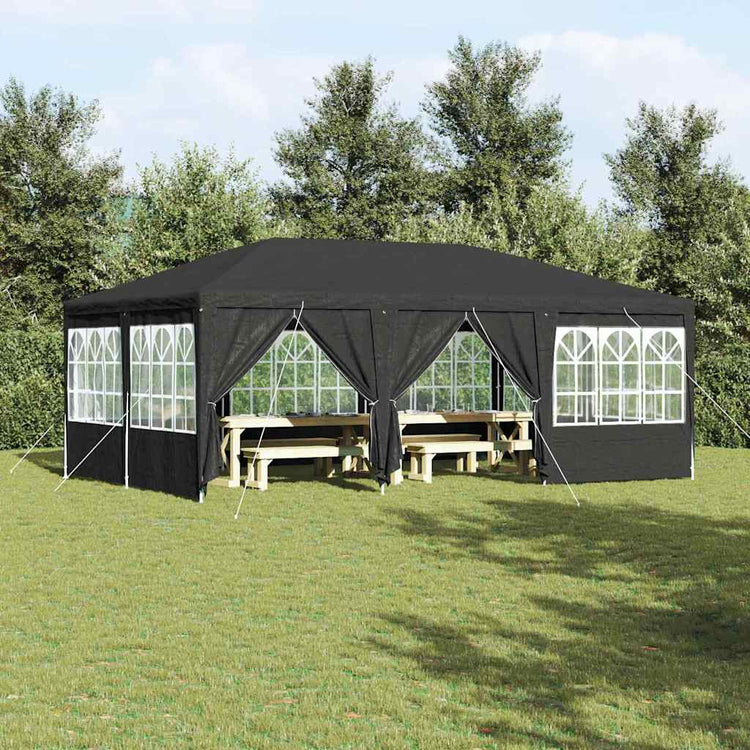 Vidaxl partytent antraciet 600 x 400 x 266 cm polyetheen