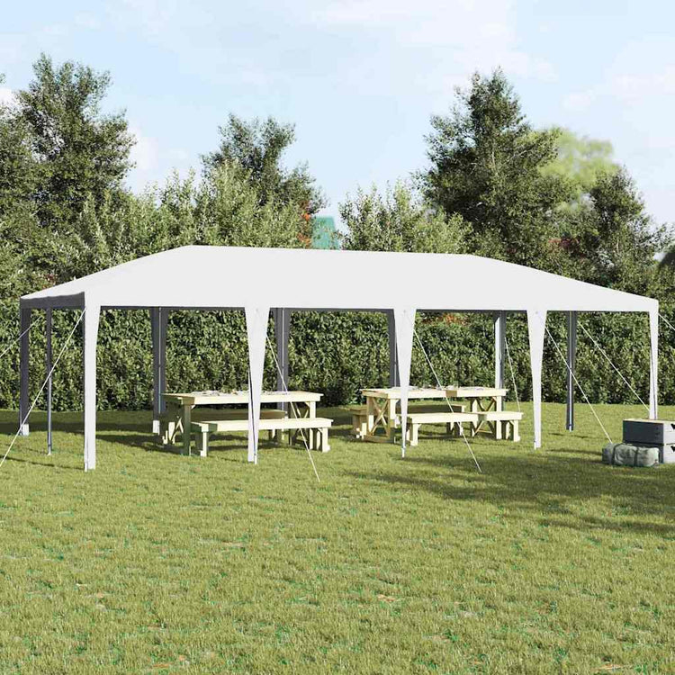 Vidaxl partytent wit 800 x 400 x 266 cm polyethyleen en staal