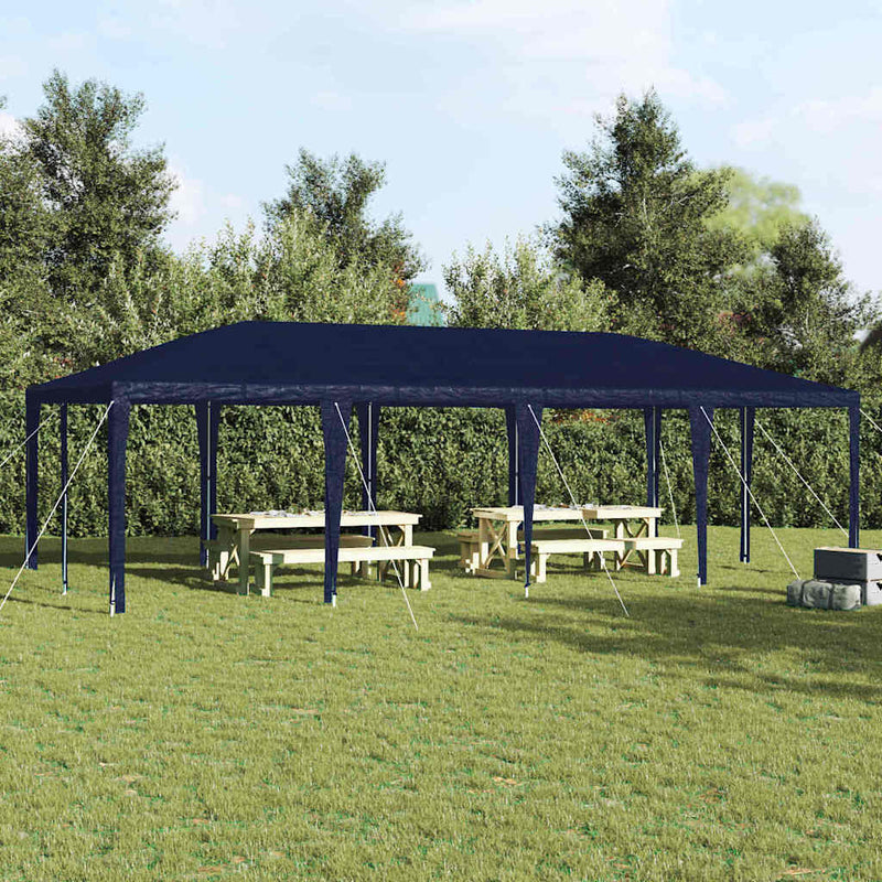 Vidaxl partytent blauw 800 x 400 x 266 cm polyethyleen en staal