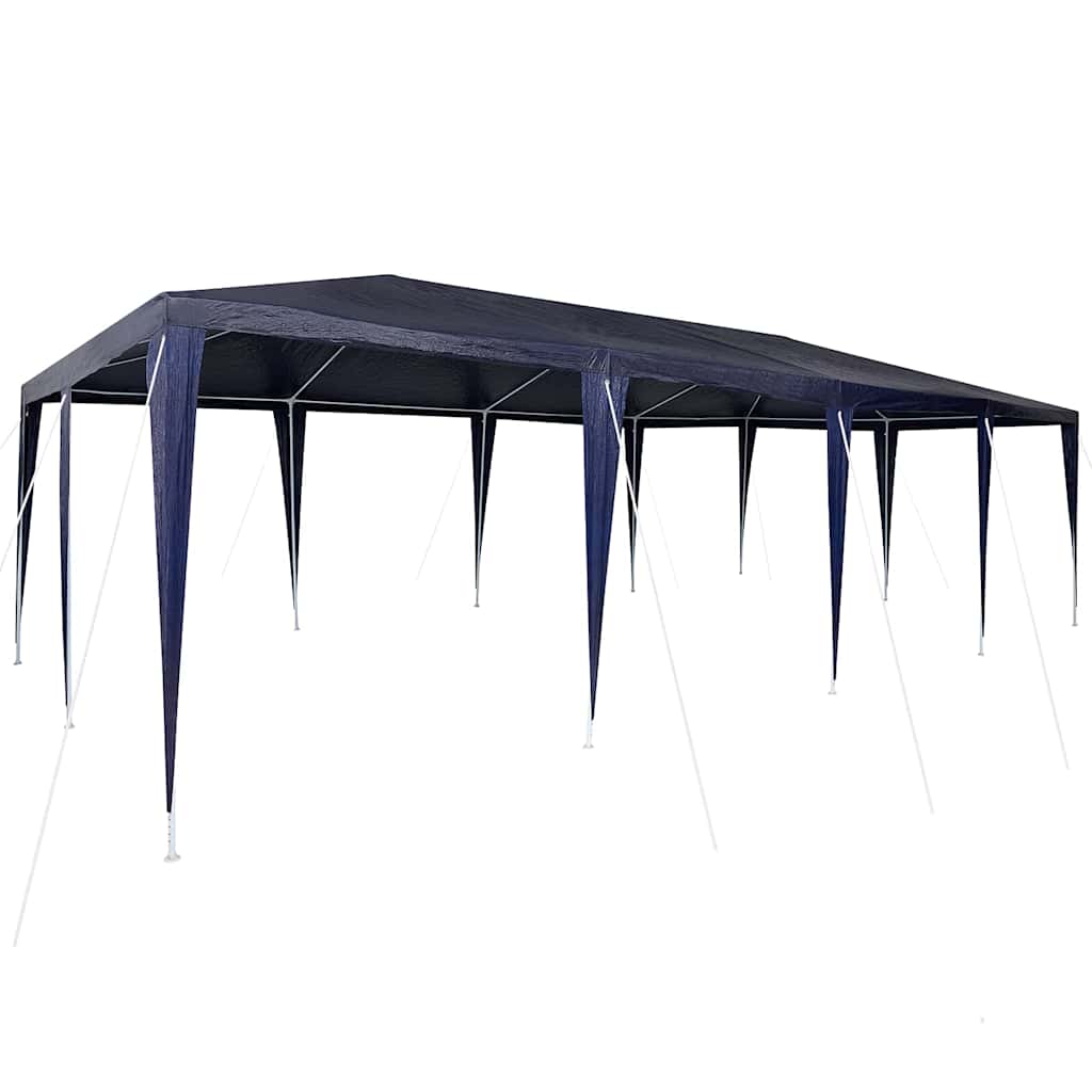 Vidaxl partytent blauw 800 x 400 x 266 cm polyethyleen en staal