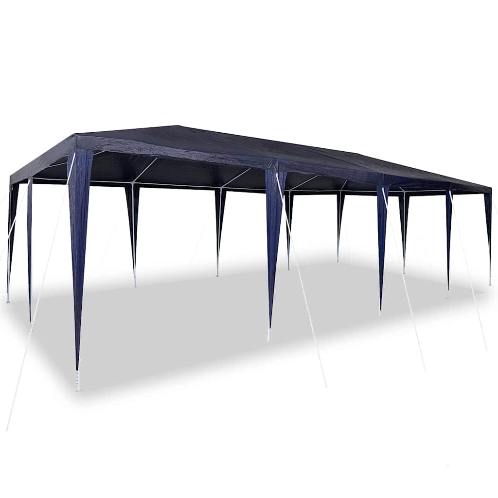 Vidaxl partytent blauw 800 x 400 x 266 cm polyethyleen en staal