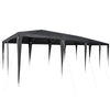 Vidaxl partytent antraciet 800 x 400 x 266 cm polyethyleen en staal