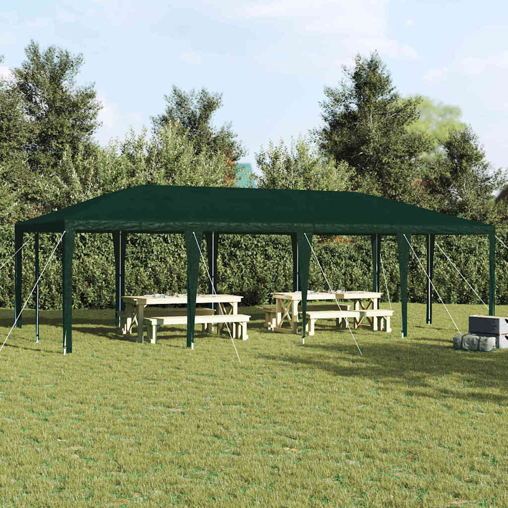 Vidaxl partytent groen 800 x 400 x 266 cm polyethyleen en staal