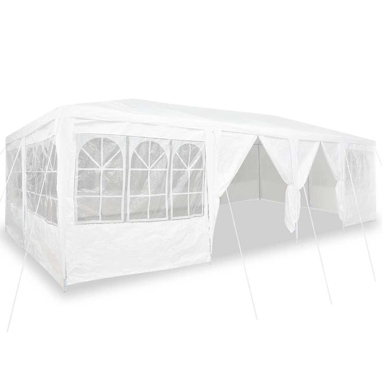 Vidaxl partytent wit 800 x 400 x 266 cm polyetheen