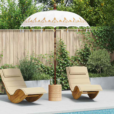Vidaxl balinese parasol crème 185 x 185 x 260 cm