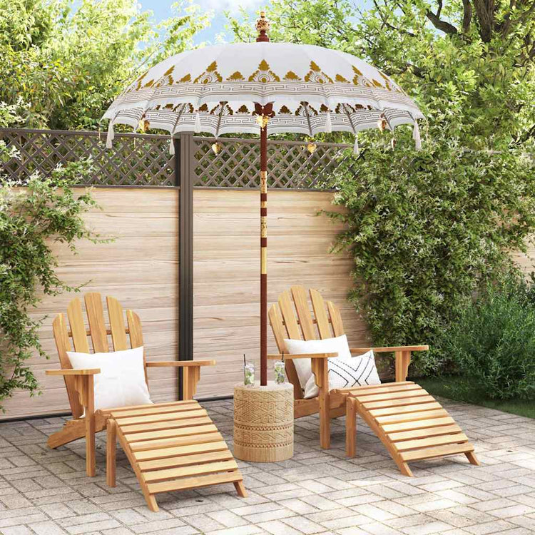 Vidaxl balinese parasol crème 185 x 185 x 260 cm