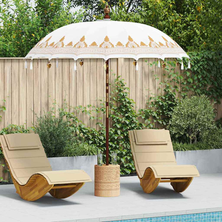 Vidaxl balinese parasol crème 215 x 215 x 260 cm