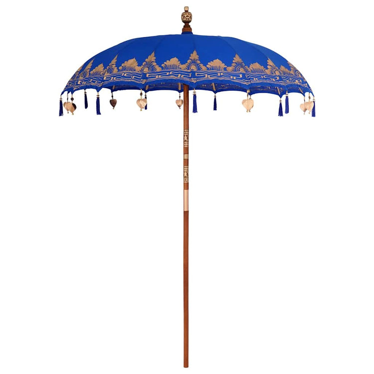 Vidaxl balinese parasol blauw 185 x 185 x 260 cm