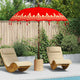 Vidaxl balinese parasol rood 215 x 215 x 260 cm
