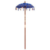 Vidaxl balinese parasol blauw 125 x 125 x 260 cm