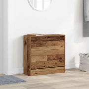 Vidaxl schoenenkast 60 x 21 x 57 cm bewerkt hout oudhout - afbeelding 1