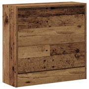 Vidaxl schoenenkast 60 x 21 x 57 cm bewerkt hout oudhout - afbeelding 2