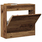 Vidaxl schoenenkast 60 x 21 x 57 cm bewerkt hout oudhout - afbeelding 3