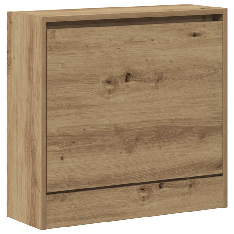 Vidaxl schoenenkast 60 x 21 x 57 cm bewerkt hout artisan eiken