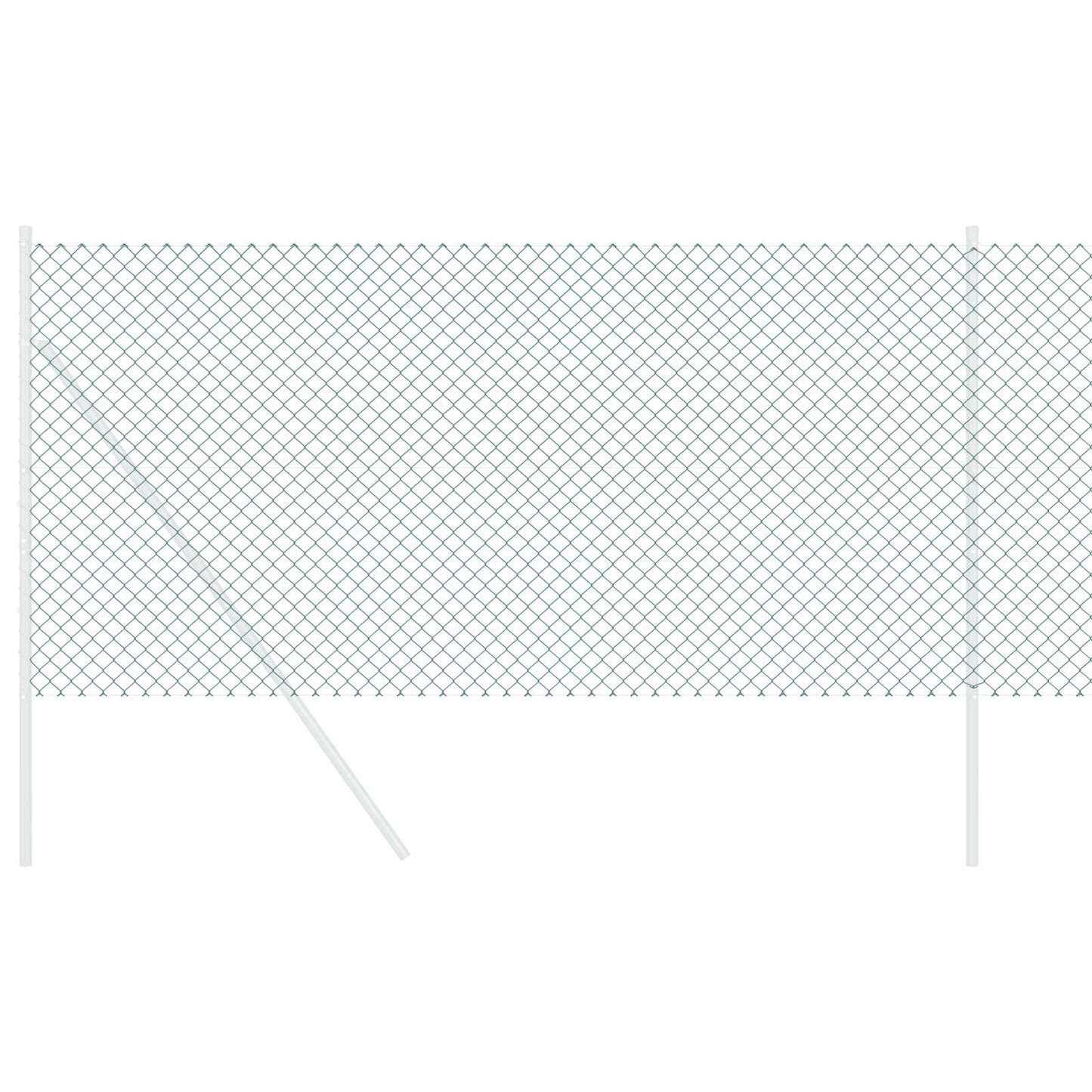 Vidaxl kettenschakelhek groen 25 x 0,8 m staal