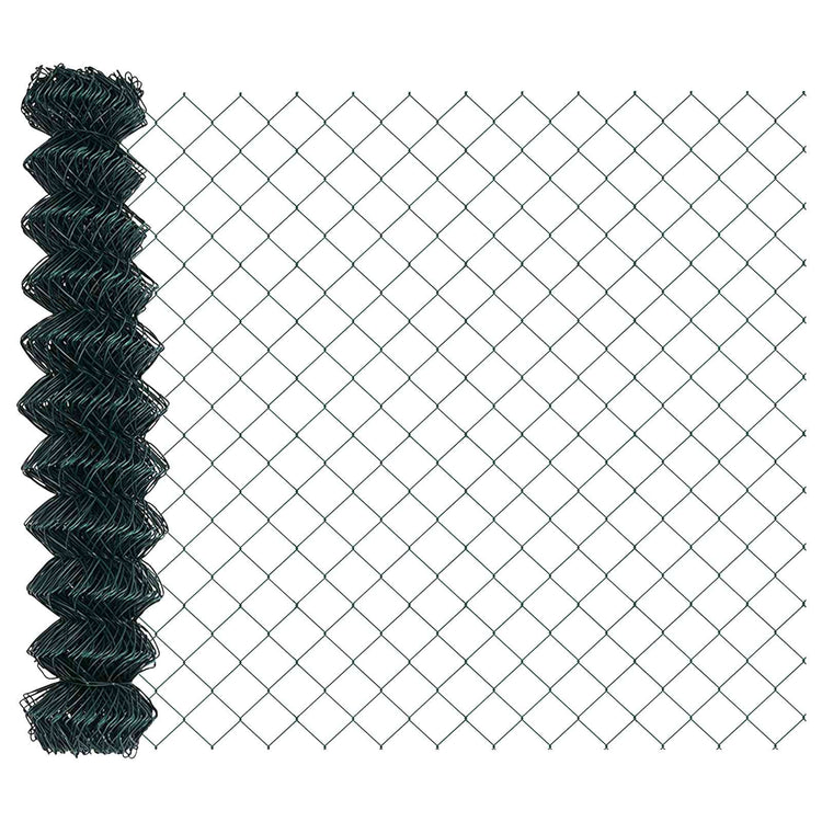 Vidaxl gaashek 25 x 1,4 m staal groen
