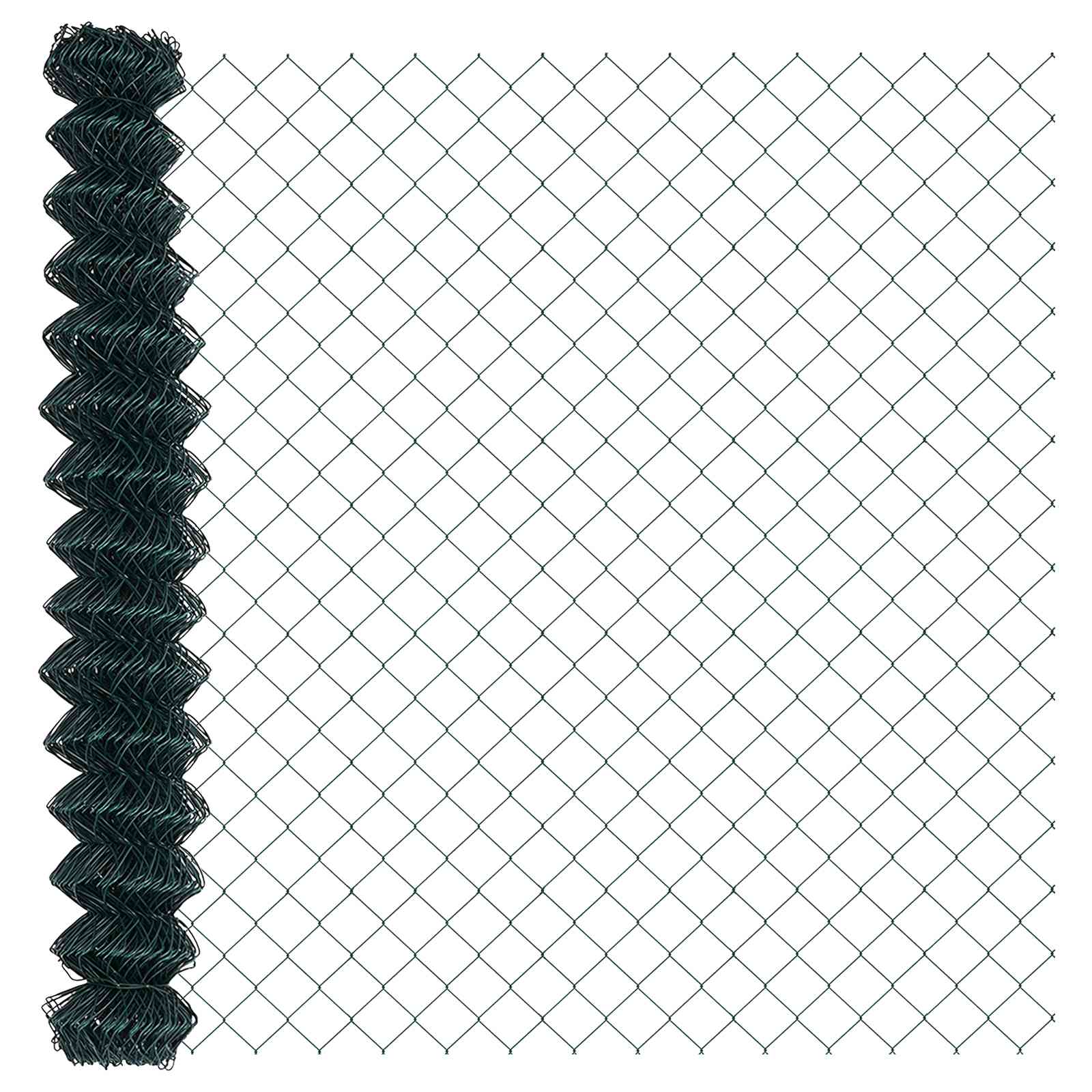 Vidaxl kettenschakelhek groen 25 x 1,6 m staal