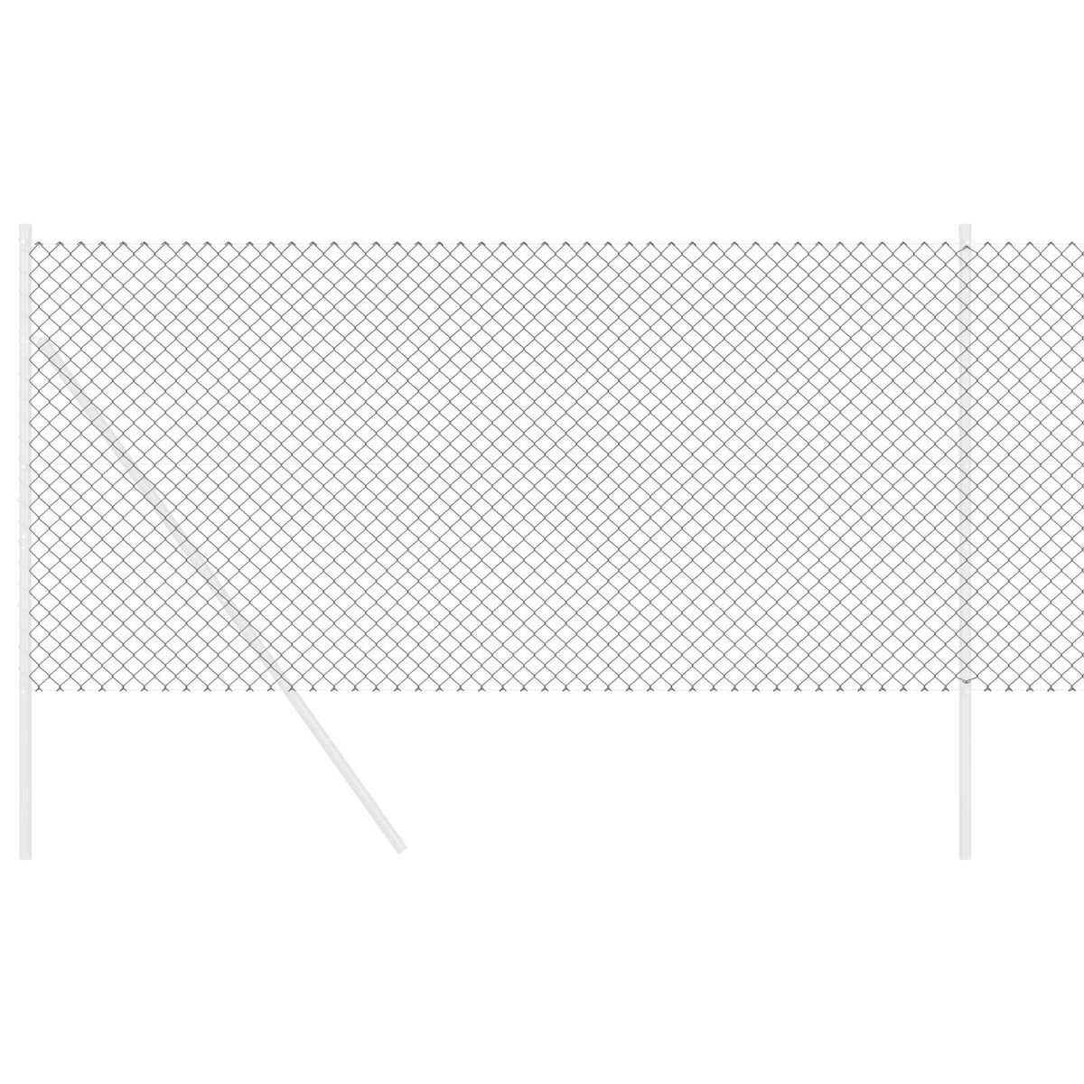 Vidaxl kettenschakelhek grijs 10 x 1,2 m staal