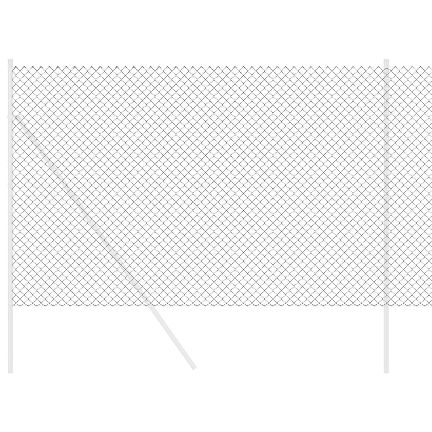 Vidaxl kettenschakelhek grijs 10 x 1,5 m staal