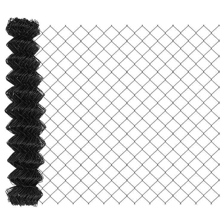 Vidaxl kettenschakelhek grijs 25 x 1,2 m staal