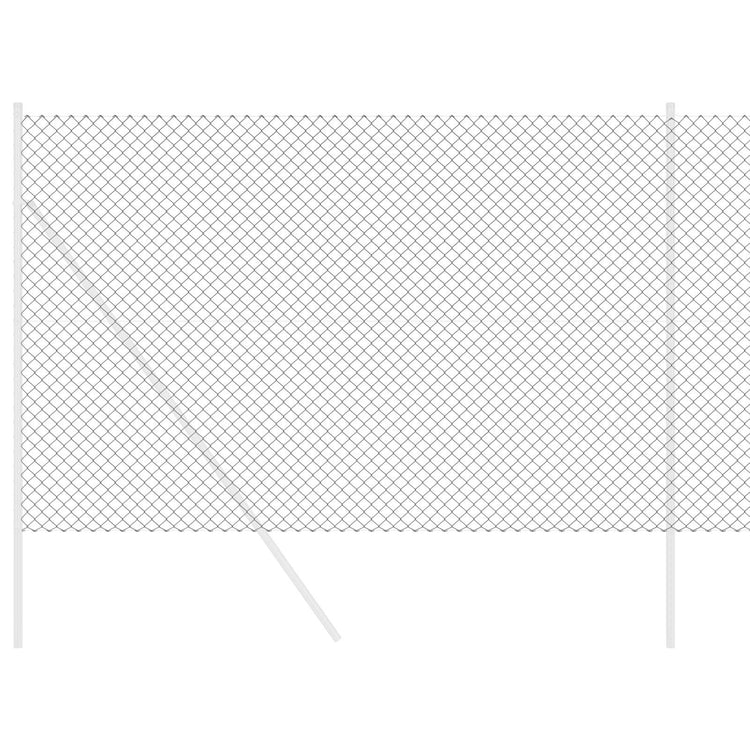 Vidaxl kettenschakelhek grijs 25 x 1,6 m staal