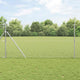 Vidaxl gaashek 10 x 1,4 m verzinkt staal zilver
