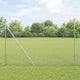 Vidaxl gaashek 10 x 1,5 m verzinkt staal zilver