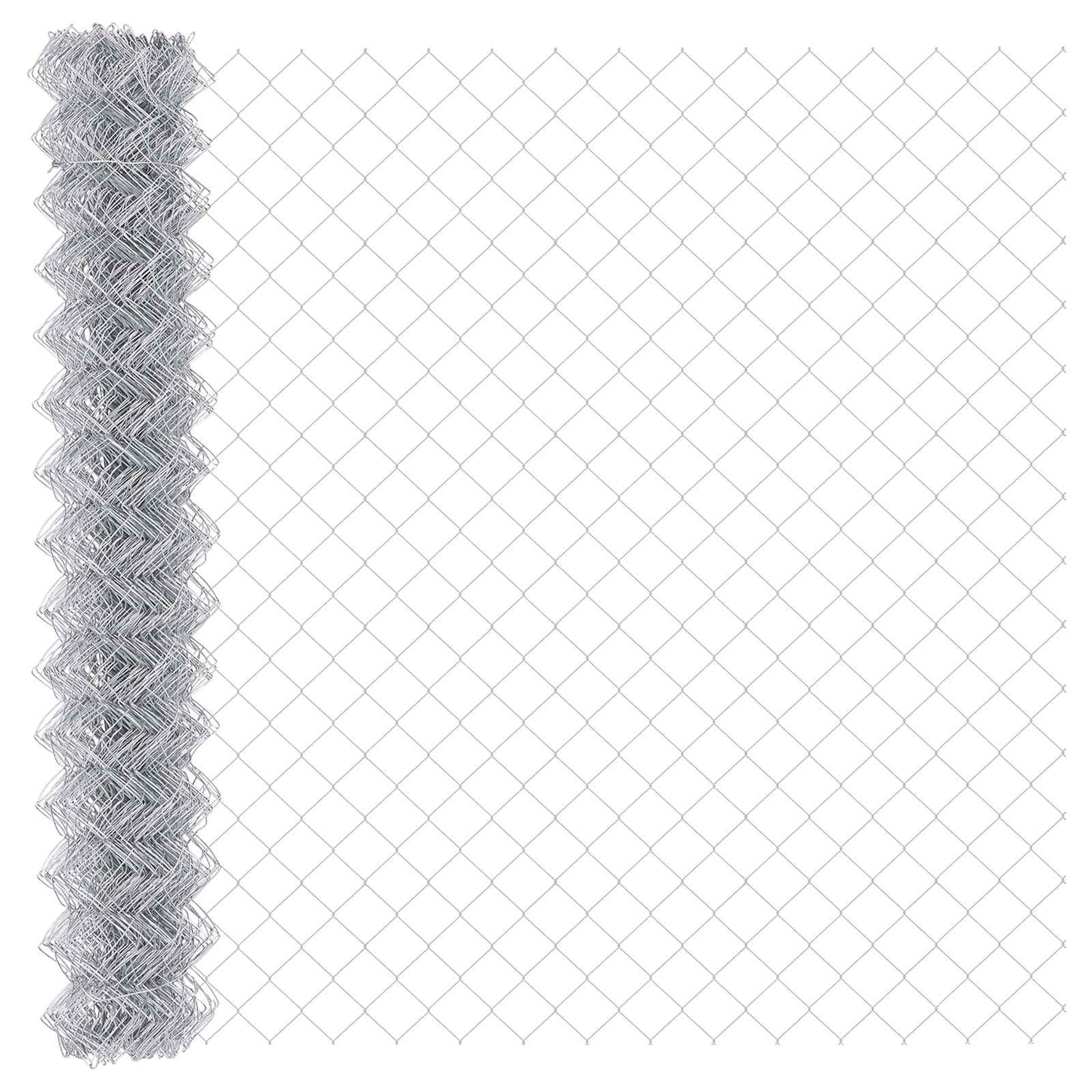 Vidaxl kettenschakelhek zilver 10 x 1,6 m gegalvaniseerd staal