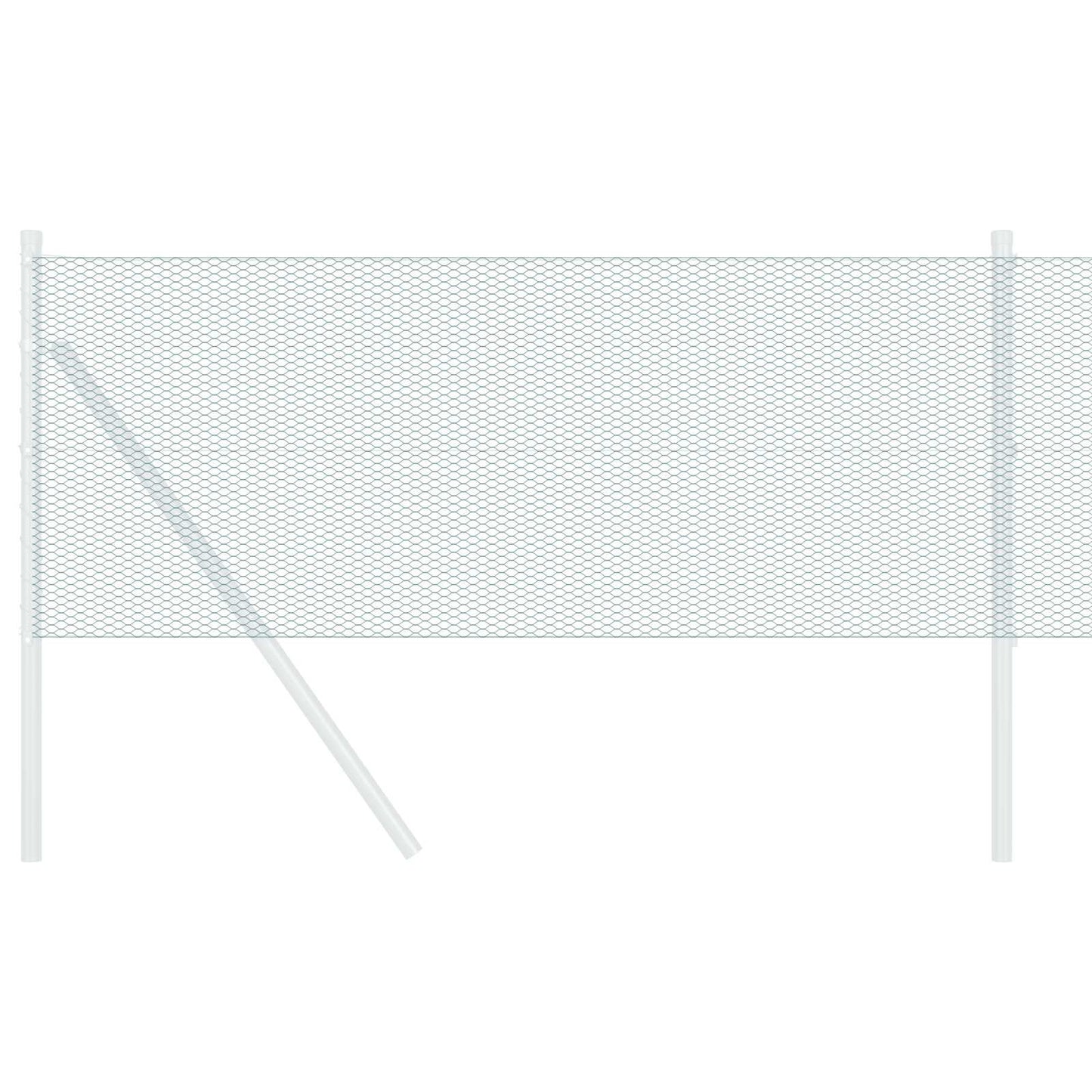 Vidaxl hexagon hek groen 0,5 x 10 m pvc