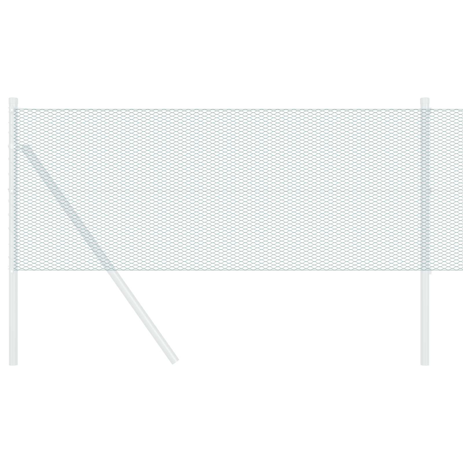 Vidaxl hexagon hek groen 0,8 x 10 m pvc