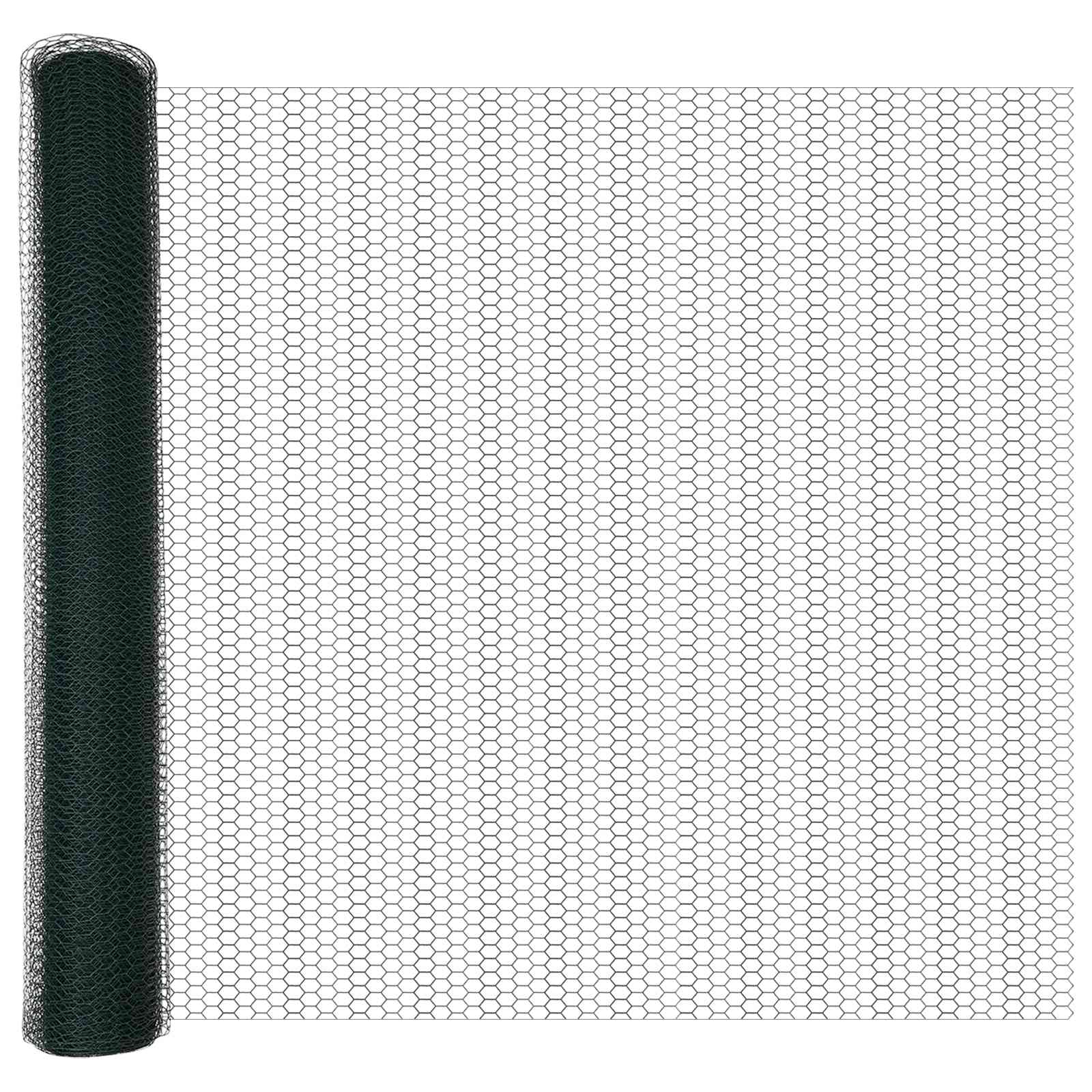 Vidaxl hexagon hek groen 1,2 x 10 m pvc