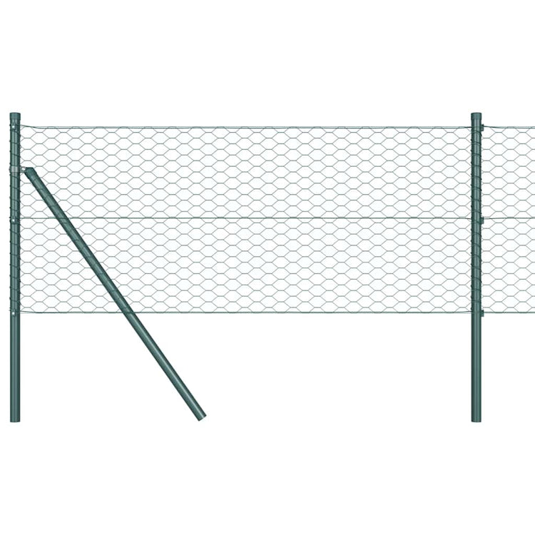 Vidaxl hexagon hek 0,8 x 50 m pvc groen