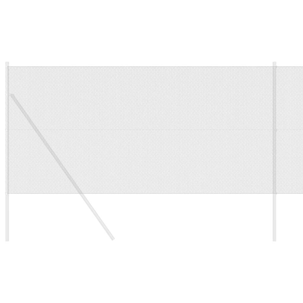 Vidaxl hexagon hek grijs 1,4 x 25 m pvc