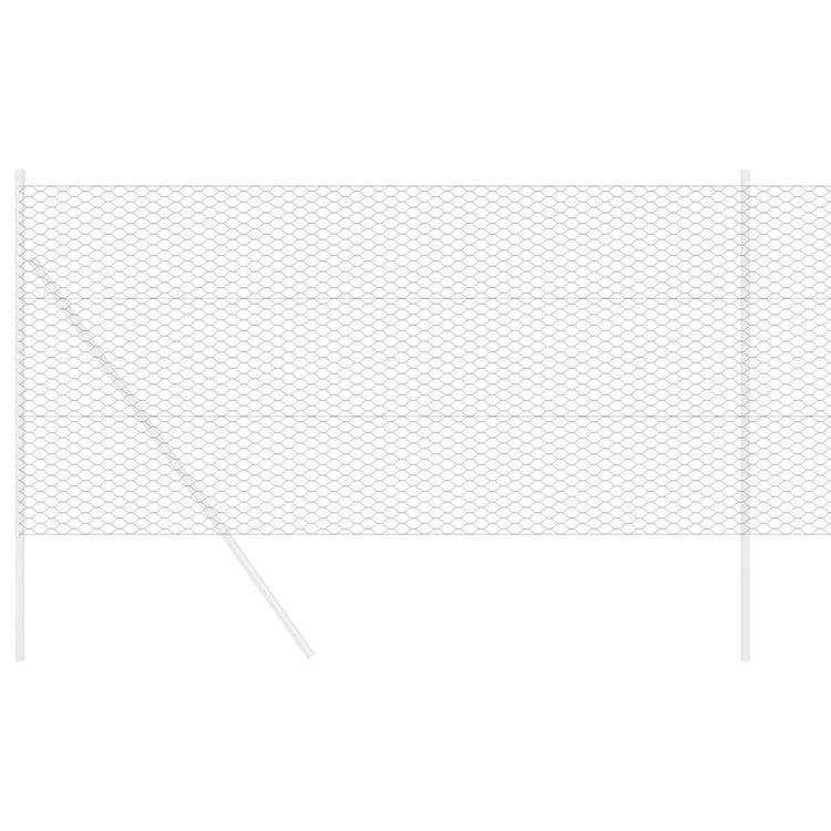 Vidaxl hexagon hek grijs 1,2 x 50 m pvc