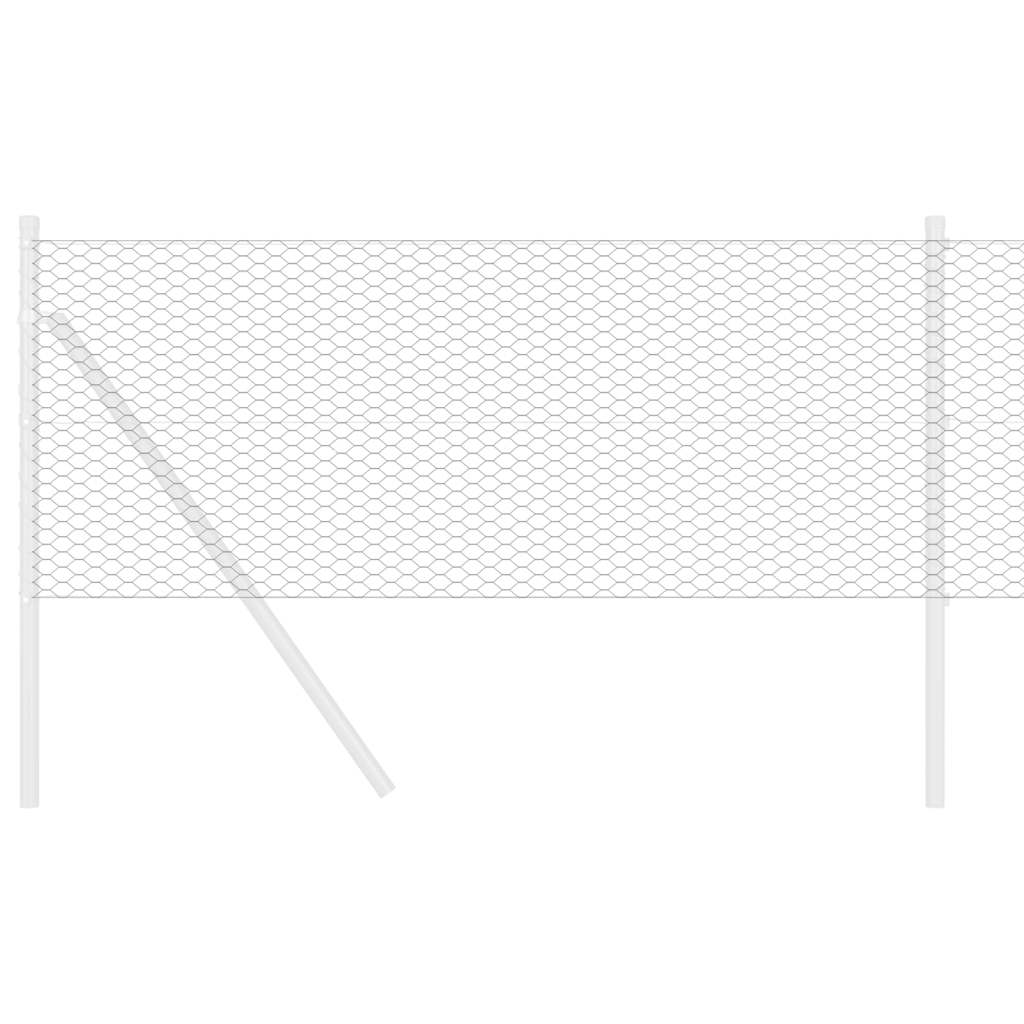 Vidaxl hexagon hek grijs 0,4 x 100 m pvc