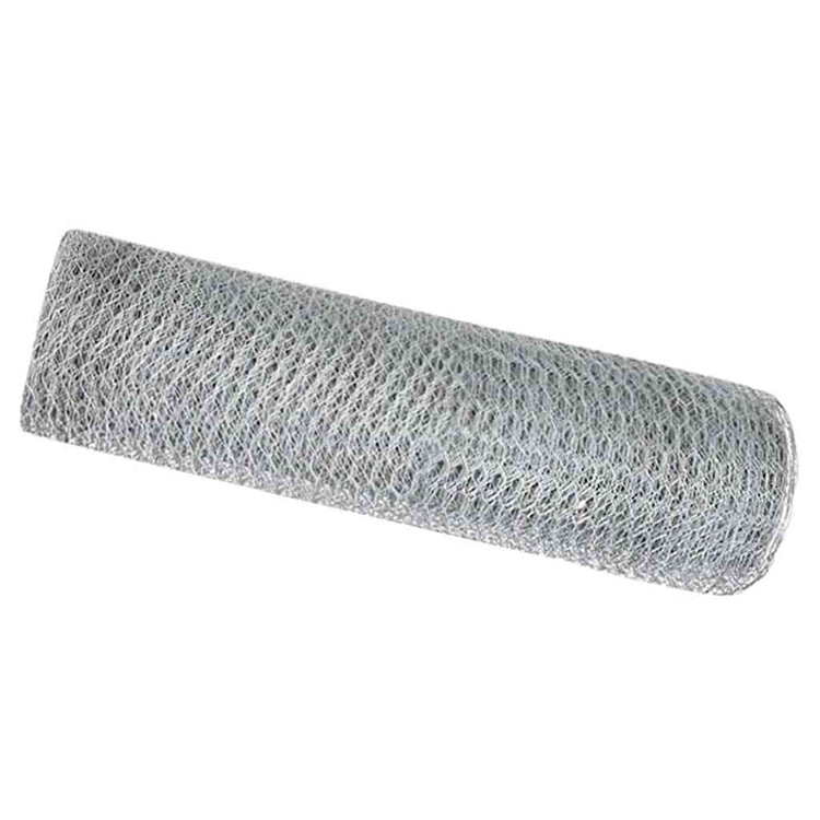 Vidaxl hexagon hek 0,5 x 100 m verzinkt staal zilver