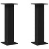 Vidaxl plantenstandaard 2 pcs zwart eiken 30 x 30 x 95 cm bewerkt hout