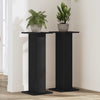 Vidaxl plantenstandaard 2 pcs zwart eiken 30 x 30 x 80 cm bewerkt hout