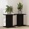 Vidaxl plantenstandaard 2 pcs zwart eiken 30 x 30 x 40 cm bewerkt hout