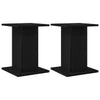 Vidaxl plantenstandaard 2 pcs zwart eiken 30 x 30 x 40 cm bewerkt hout