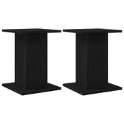Vidaxl plantenstandaard 2 st zwart eiken 30 x 30 x 40 cm bewerkt hout - afbeelding 2