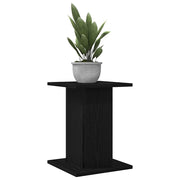 Vidaxl plantenstandaard 2 st zwart eiken 30 x 30 x 40 cm bewerkt hout - afbeelding 3