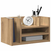 Vidaxl bureau organizer artisanaal eiken 44,5 x 24 x 25 cm - afbeelding 3