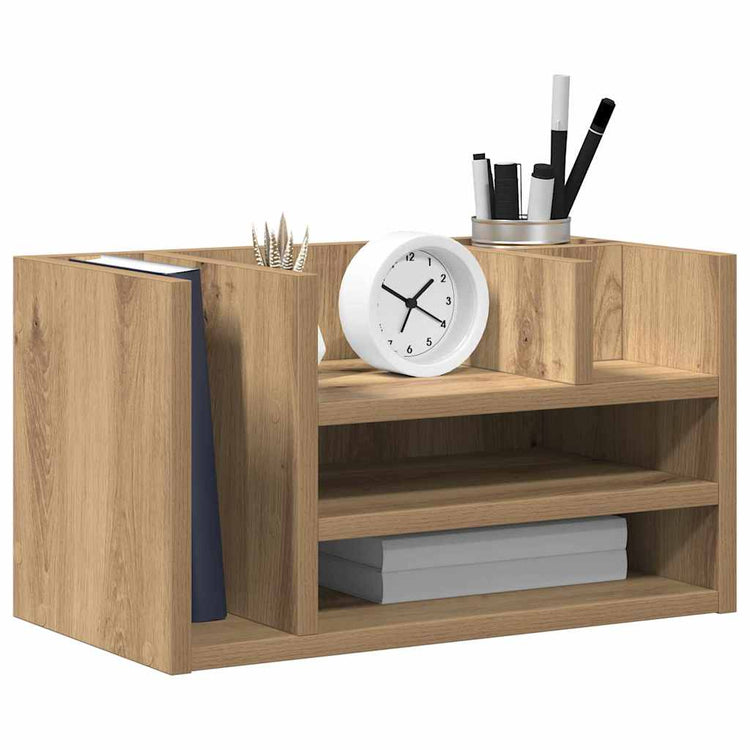 Vidaxl bureau organizer artisanaal eiken 44,5 x 24 x 25 cm