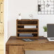 Vidaxl bureau organizer oudhout 36 x 26 x 29,5 cm bewerkt hout