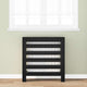 Vidaxl radiatorafdekking zwart eiken 78 x 20 x 82 cm bewerkt hout
